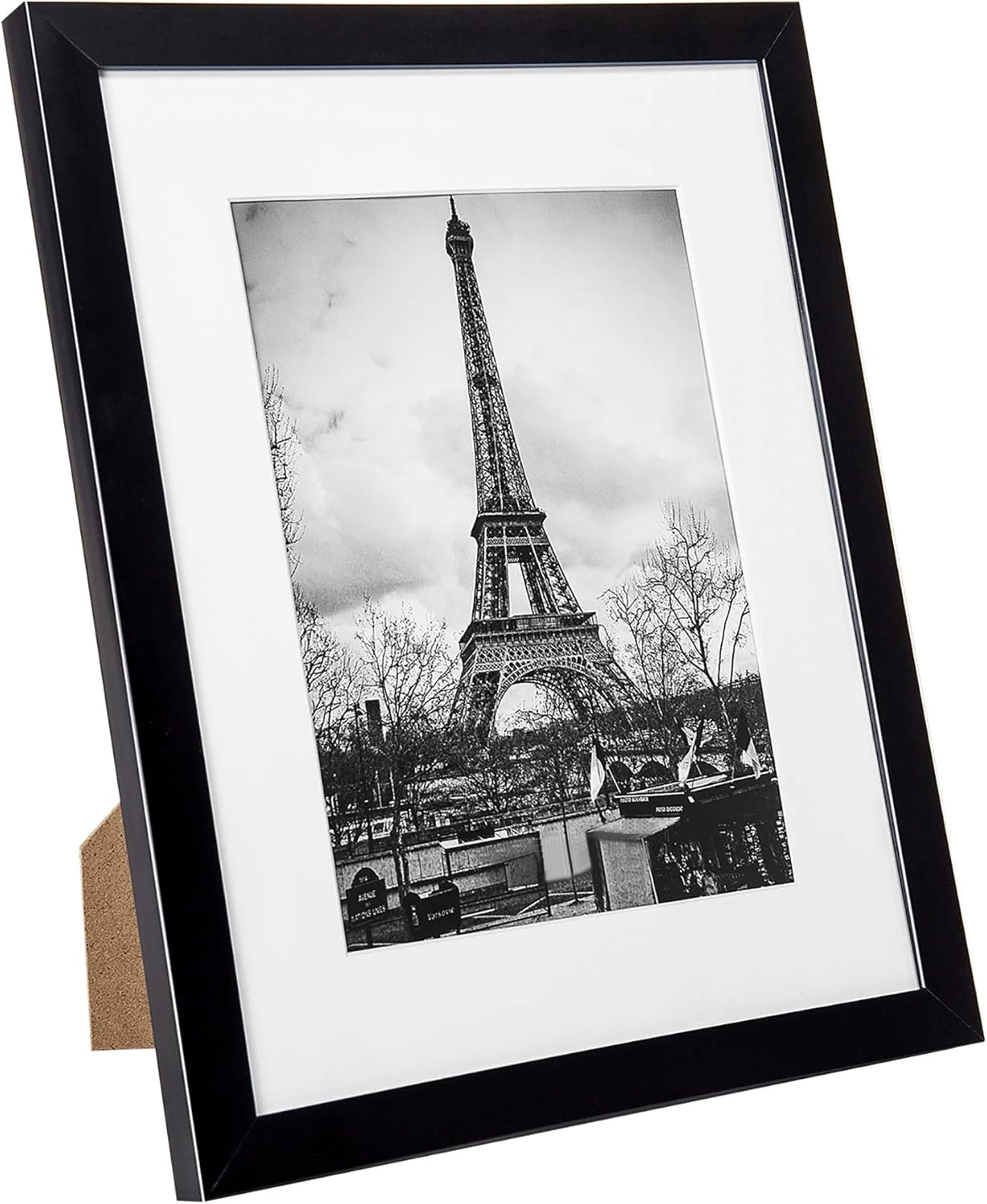 upsimples 8x10 Picture Frame Set of 10,Display Pictures 5x7 with Mat or 8x10 Without Mat,Multi Photo Frames Collage for Wall or Tabletop Display,Black -