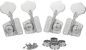 KAISH Set Di 3 Manopole Per Chitarra In Plastica Cromata ST - Foto 2