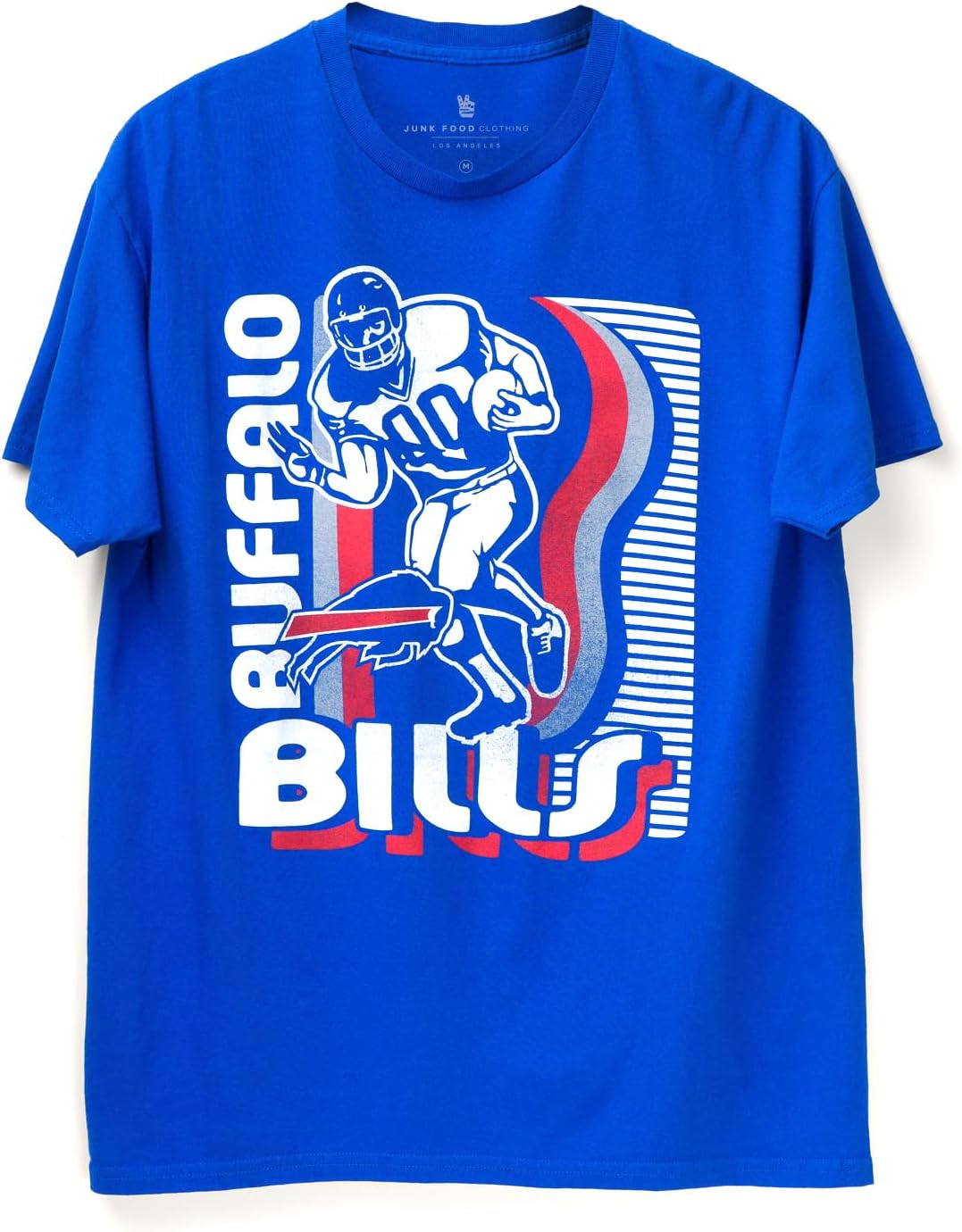 Junk Food Clothing Adult Unisex Buffalo Bills Run Back Flea Market Tee