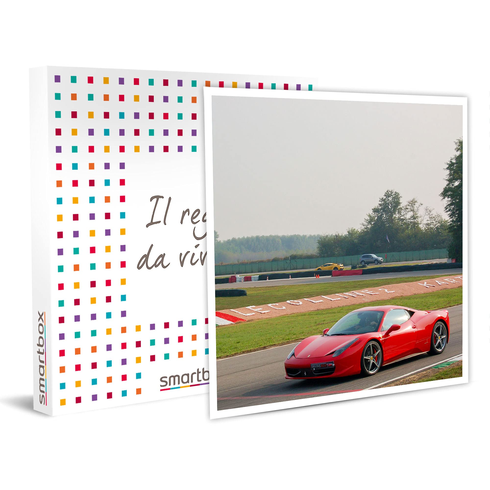 Smartbox - Cofanetto Regalo Castelletto di Branduzzo: 3 emozionanti Giri alla Guida di Una Ferrari 458 - Idea Regalo per Lui