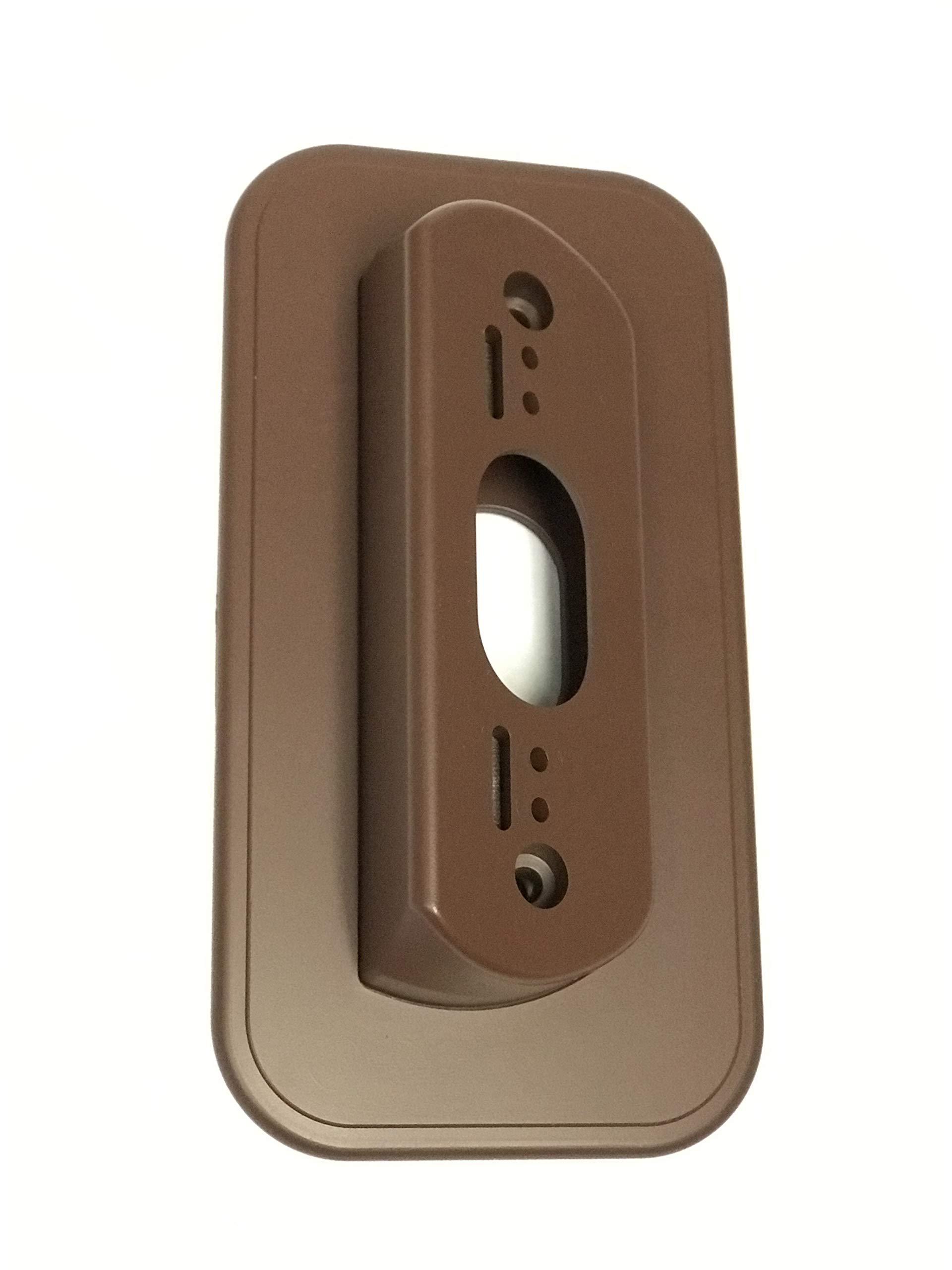 Wall Plate with 30 Degree Angle Mount for Nest Hello Video Door Bell - Coffee