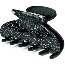 Mevnccola Cute Acetate Hair Claw Clips for Women Girls, 3 Inch Sparkle Medium Hair Clips for Thin & Medium Thick Hair, Durable French Banana clip, Elegant Gift for Birthday, Mothers Day Beige