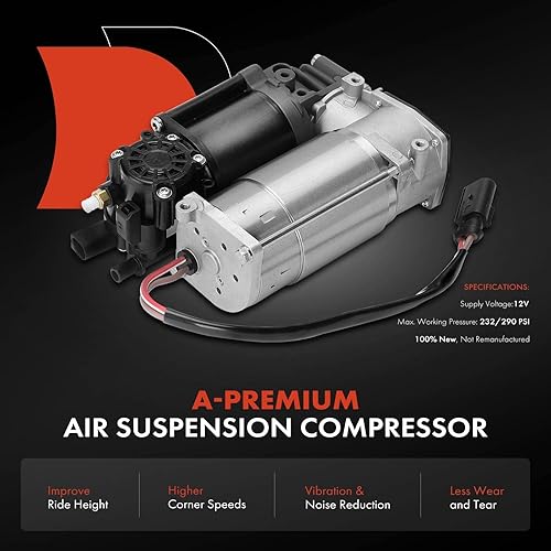 Miniatura 2 de A-Premium Compresor de suspensión de aire compatible con Hyundai Equus 2011 2012 2013 2014 2015 2016, Sedán, repuesto # 558103M000, 55810-3M000