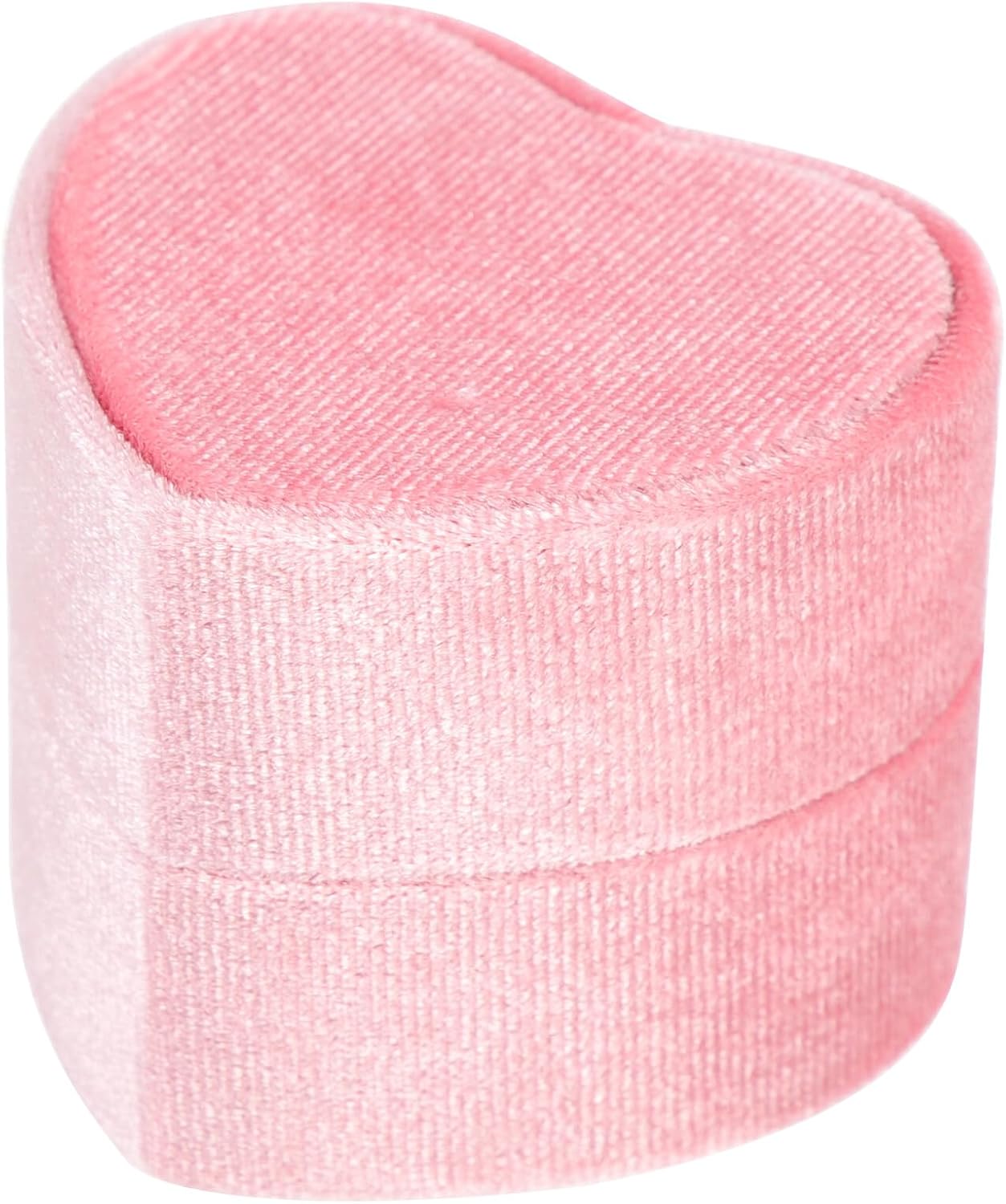 Vintage Soft Fabric Heart-shaped Wedding Ring Box Jewelry Ring Holder Case Storage and Wedding Party Supplies