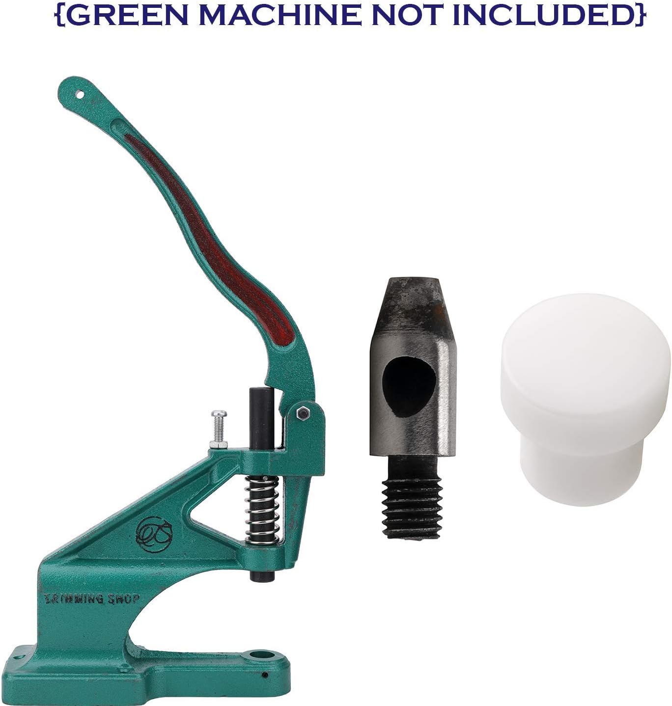 Trimming Shop 6mm Multi-Layer Hole Cutter Punch Die Tool with Plastic Base for Universal Hand Press Machine for Fabrics & DIY Leather Craft, Fixing & Fastening Clothes