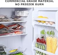 Vista 8 de Bonsenkitchen Vacuum Sealer Bags, 50 Quart 8" x 12" Precut Food Sealer Bags, Commercial Grade, BPA Free, Heavy Duty, Customized Size Vacuum Bags for