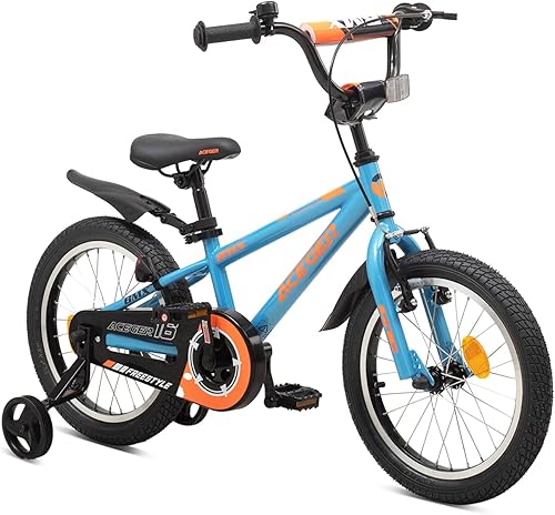 Miniatura 17 de ACEGER Bicicleta para niños de 2 a 10 años, estilo BMX, para niños y niñas de 2 a 10 años, bicicleta para niños de 12, 14 y 16 pulgadas, con ruedas