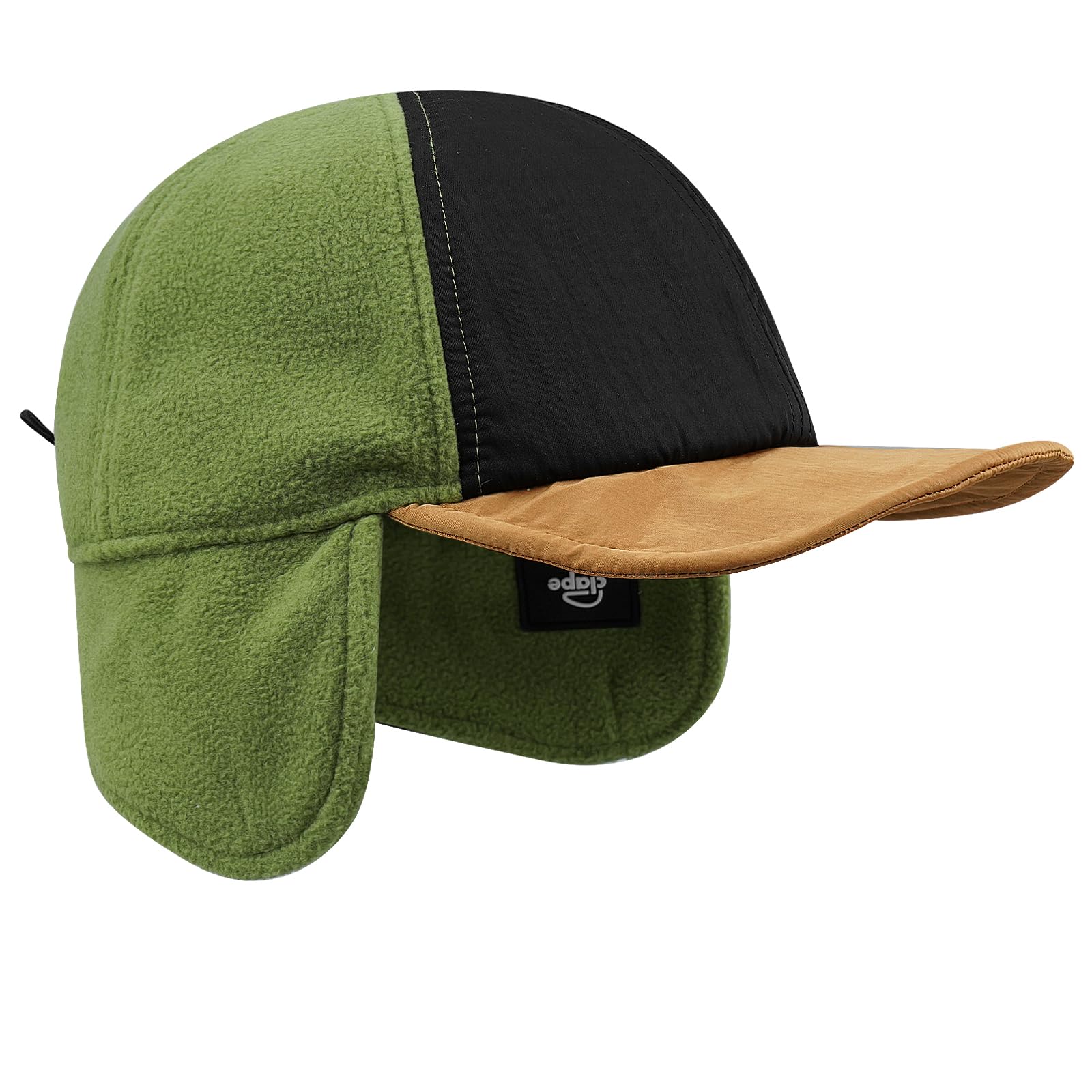 Cappellino da baseball invernale con paraorecchie, berretto di lana caldo uomo, visiera pieghevole, cappellino camionista