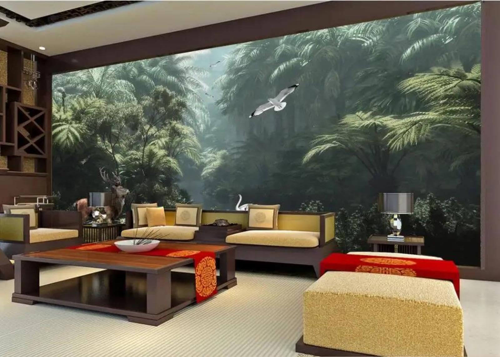 Animaux de la forêt 3D panoramique ILIYA pour transformer l'ambiance d'une chambre à coucher