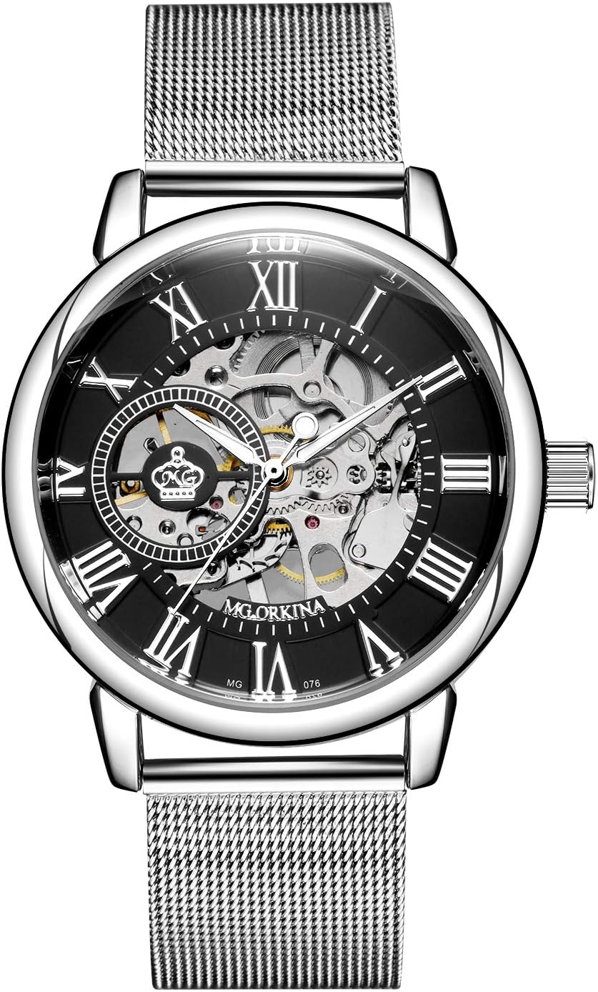 Wristwatch Menโs Royal Classic Roman Index Automatic-self-Wind Mechanical Watch