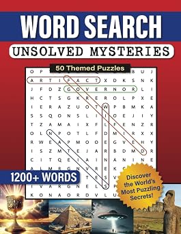 Word Search Unsolved Mysteries 50 Themed Mystery Word Search Puzzles
