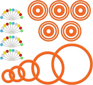 BEIMEIII Dart Übungsringe Orange Pins Gefühlt Dartscheibe Schutzring Trainingsringe Dart Zubehör Darts Schutzring Steeldart Pins Stecknadeln für Anfänger Üben Das Training Orange