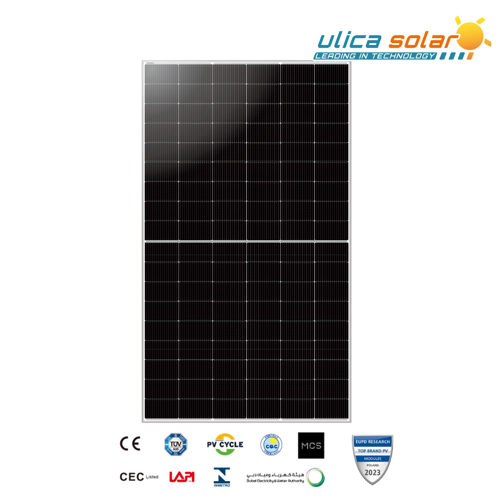 2x Solarmodul Ulica Solar 500 W BIFAZIAL Solarmodul für Balkonkraftwerke Solarpanel Photovoltaik PV-Anlage Glas-Glas Modul