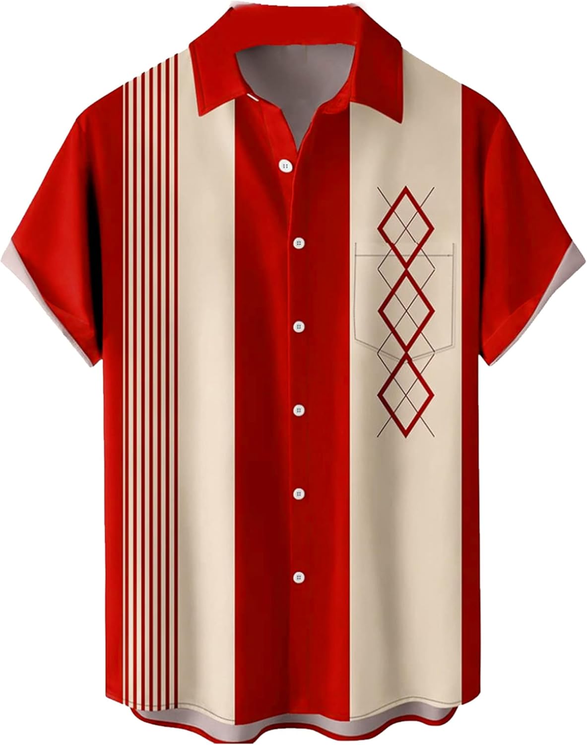 Hodaweisolp Men’s Casual Short Sleeve Button...