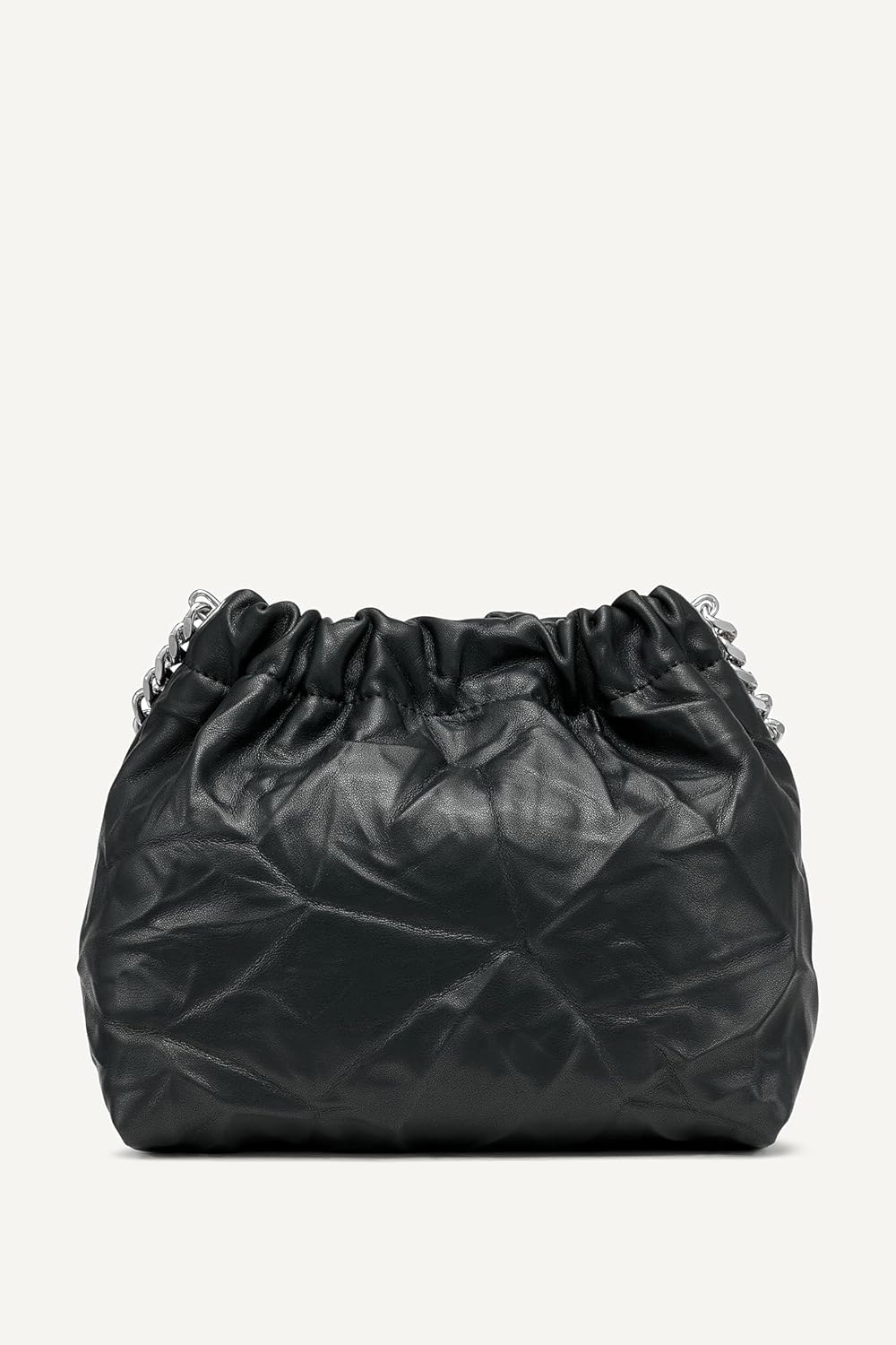 DKNY Women's Lumi Mini Crossbody, Black/Silver, Medium