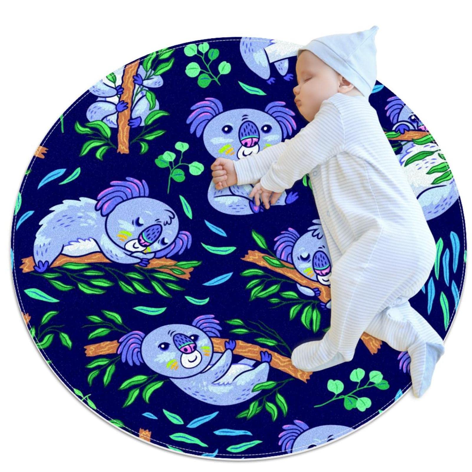 Tapis de jeu pour enfants JDEZ, éveillez l'imagination avec les animaux de la forêt