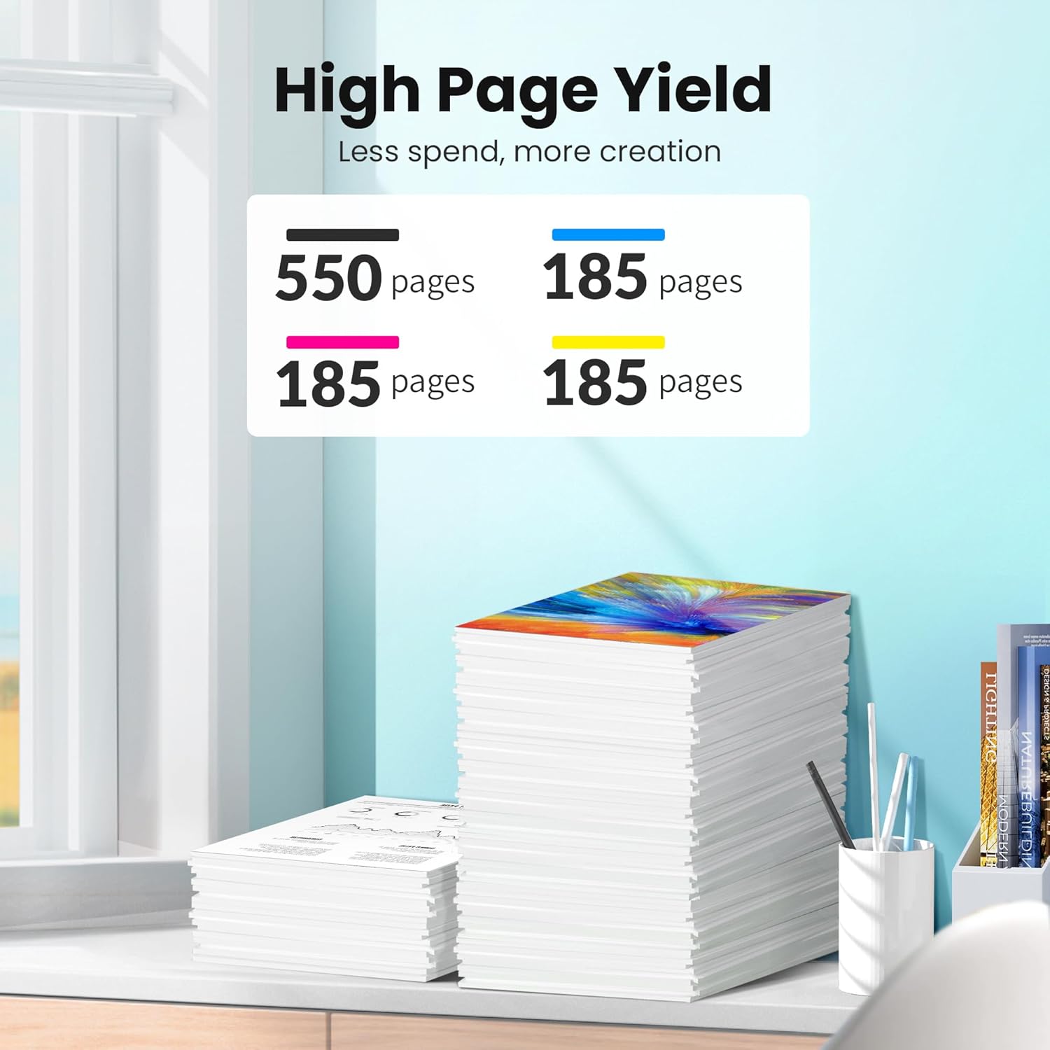 222XL High-Capacity Black & Standard Color Remanufactured for Epson 222XL Ink Cartridges Combo Pack 222 Ink Work for Workforce WF-2960 Expression XP-5200 Printer (5 Pack)