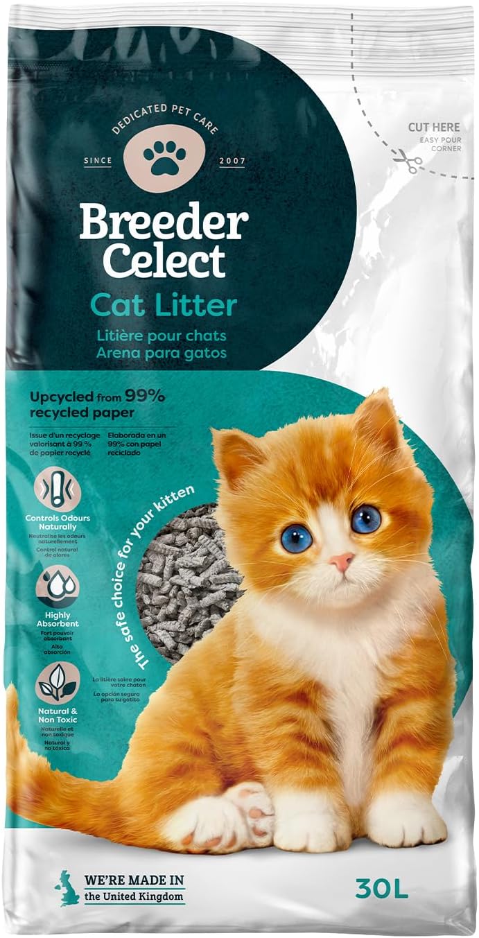 Breeder Celect Cat Litter, 30 Liter,