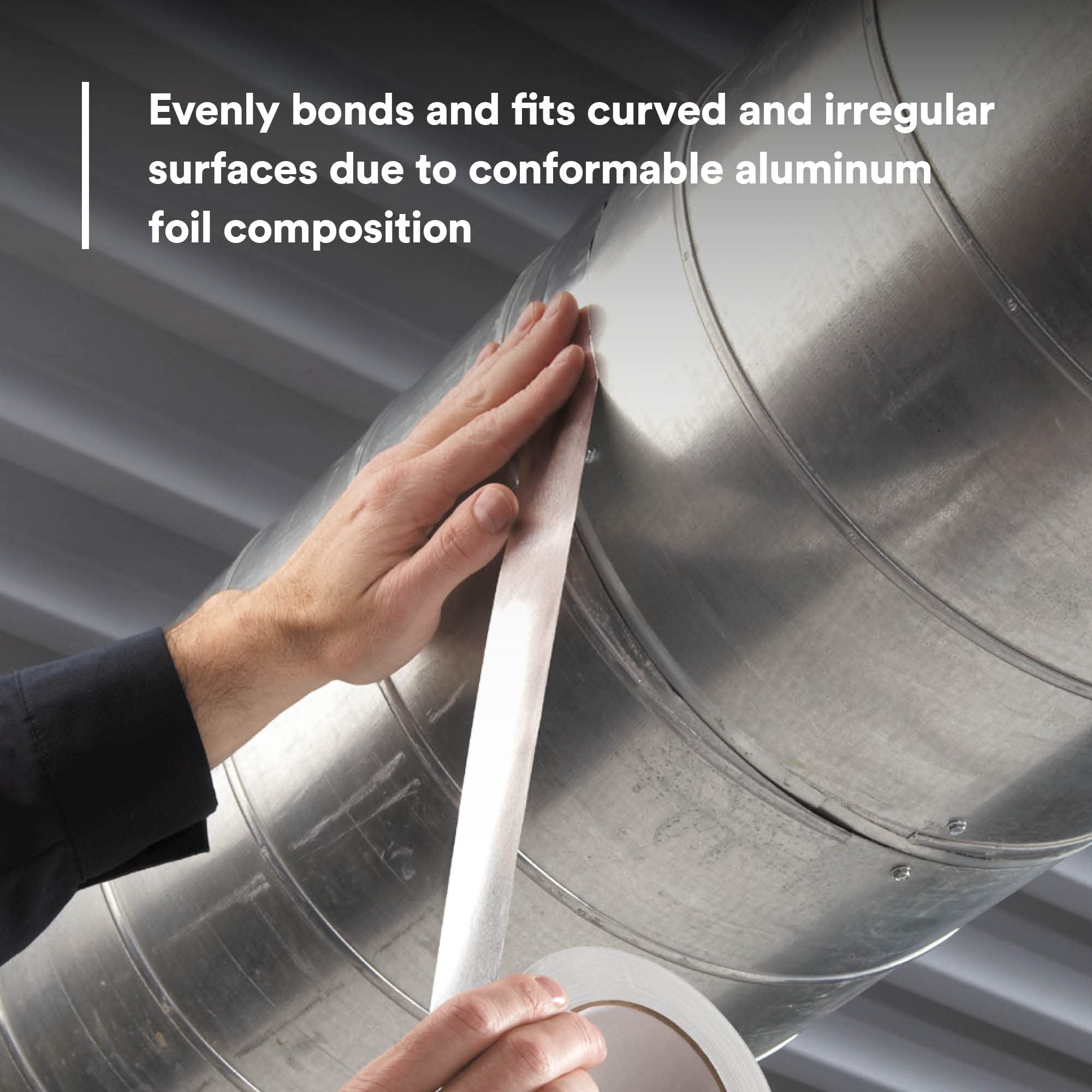 3M 3380 - Cinta de aluminio forrada (varios tamaños), color plateado, 48 mm x 45 m, 1