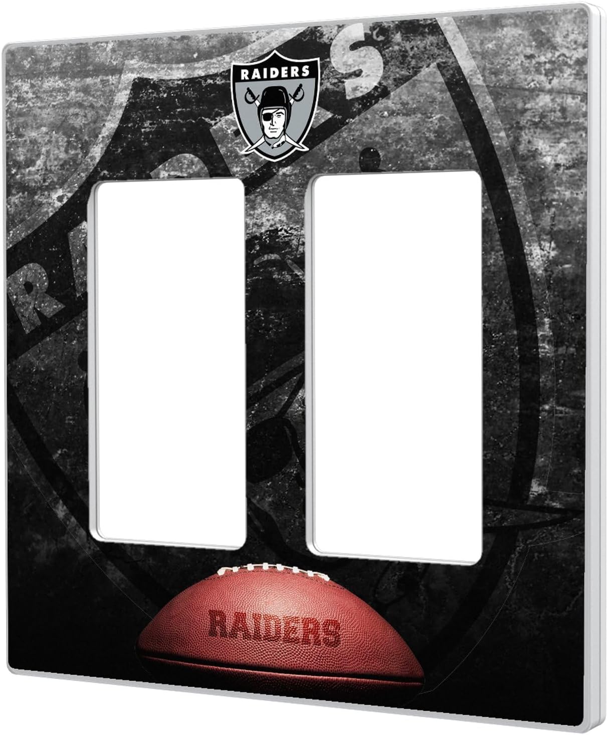 Seattle Seahawks Legendary Design Double Rocker Lightswitch Plate