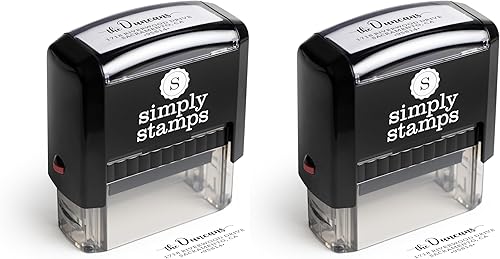 Vista 12 de The Duncans Sello de Dirección Autoentintado Personalizado Sello de Dirección de Remitente para Sobres para Parejas y Familias Sello
