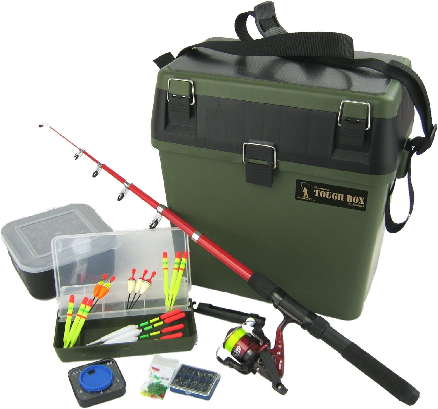Roddarch Complete Junior Beginners Fishing Kit & Tackle Seat Box Set