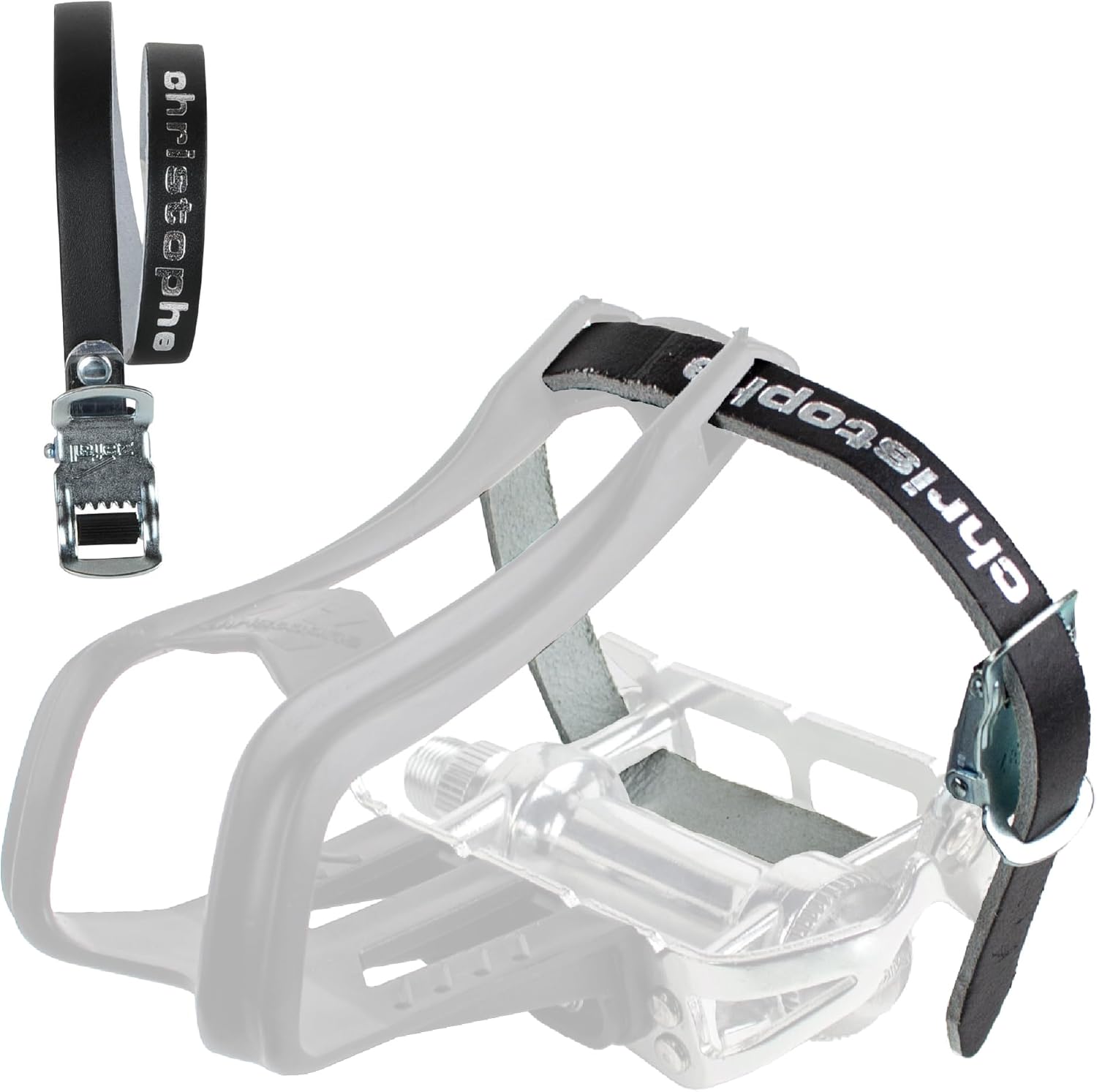 Zefal Christophe Leather Toe Strap, Leather Strap, 2.4 oz (68 g), 14.6 inches (370 mm), Leather