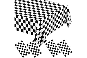 Black and White Checkered Tablecloths
