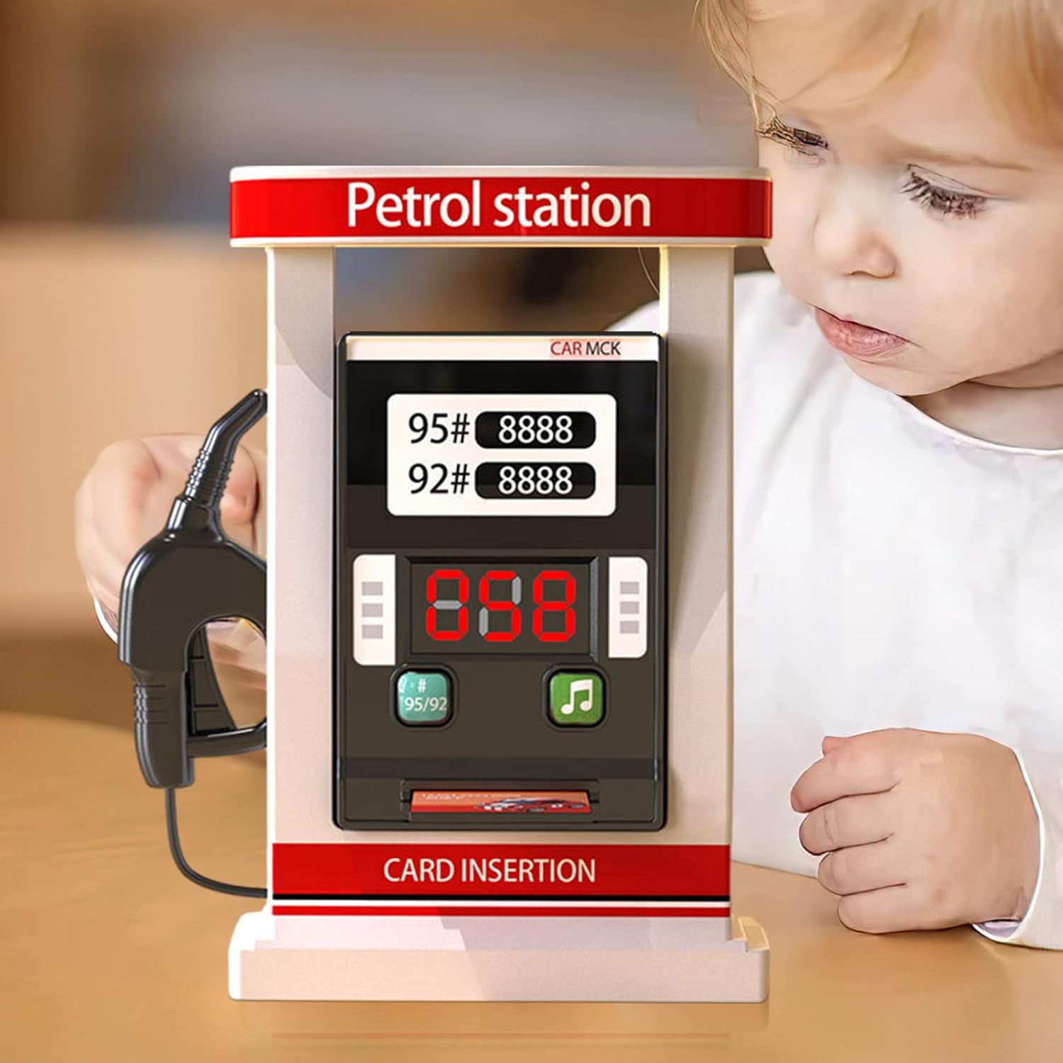 Kids Petrol Station – Kids Petrol Pump, Mini Gas Station Simulation, Fun Sound Effects, Parent-Child Cognitive Activity, Safe Construction, Easy Desktop Setup | Perfect for Classroom Play,