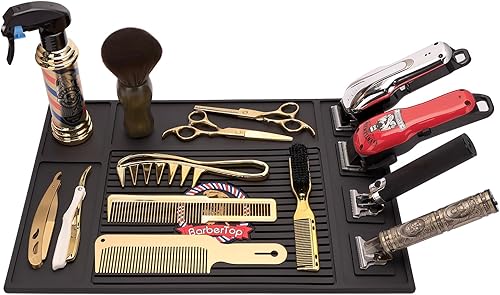 Tapete organizador de herramientas de peluquerĂa tapete de cortadora tapete magnĂ©tico flexible y antideslizante almohadilla de estaciĂłn de tira Tapete organizador de herramientas de peluquerĂa tapete de cortadora tapete magnĂ©tico flexible y antideslizante almohadilla de estaciĂłn de tira