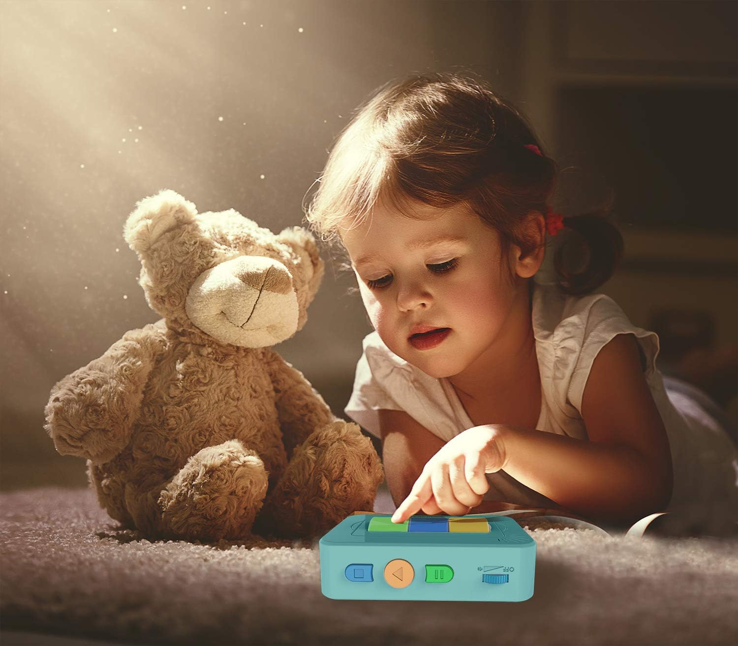 Clementoni Storyteller - Interactive Audio Entertainment for Children from 3 Years - Exciting Goodnight Stories with Individual Favourite Stories - 59202