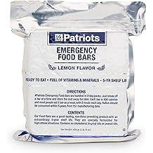 4Patriots Emergency Food Bars: Non-Perishable S.O.S Ration Designed to Last 5 Years, 9 Servings