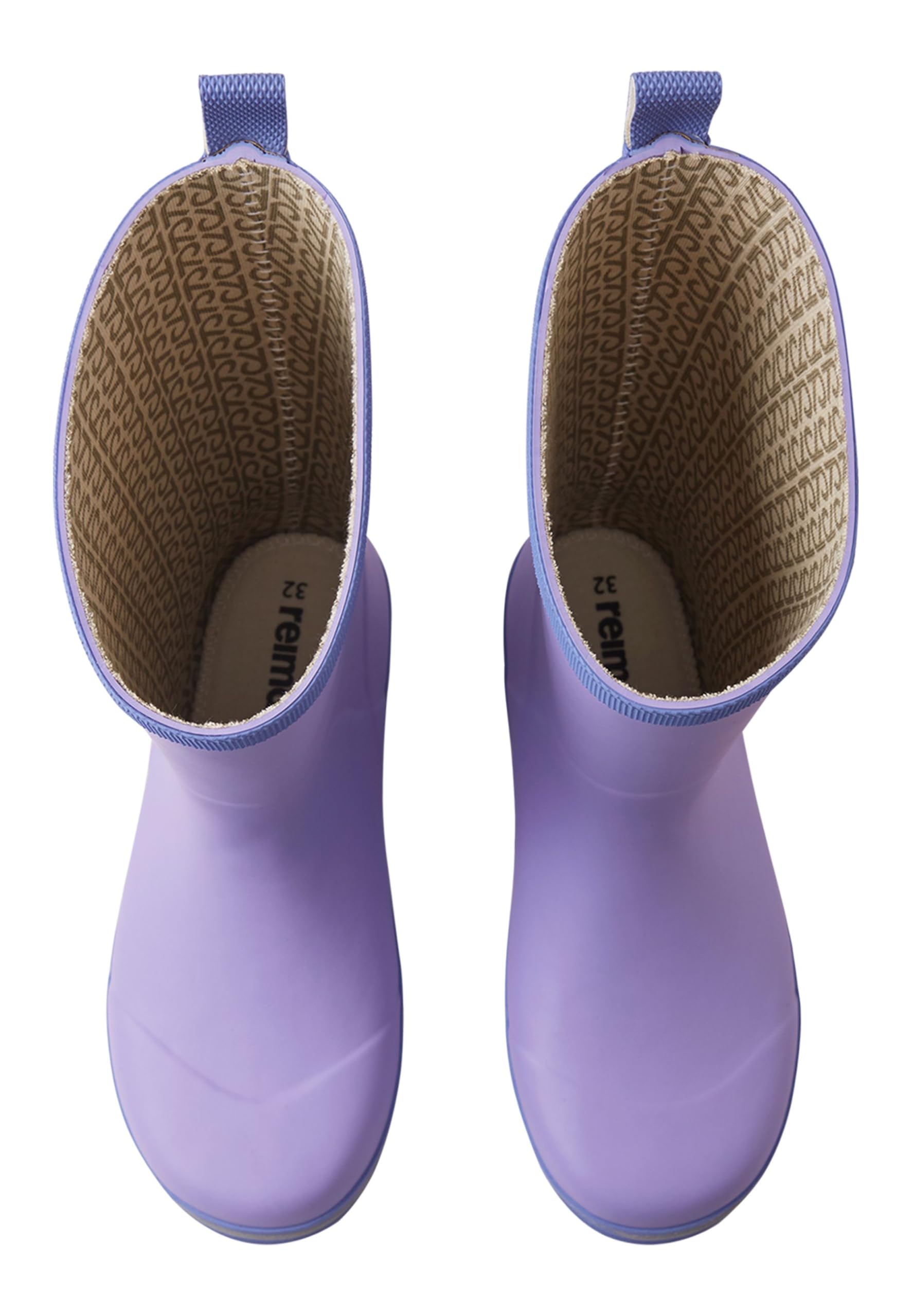 Reima - Taika Gummistiefel für Kinder - Wasserdichte Regenstiefel Kinder mit Baumwollfutter, flexibler Griffsohle, reflektierenden Details und Happy Fit-Einlegesohlen - Blooming Lilac, 28