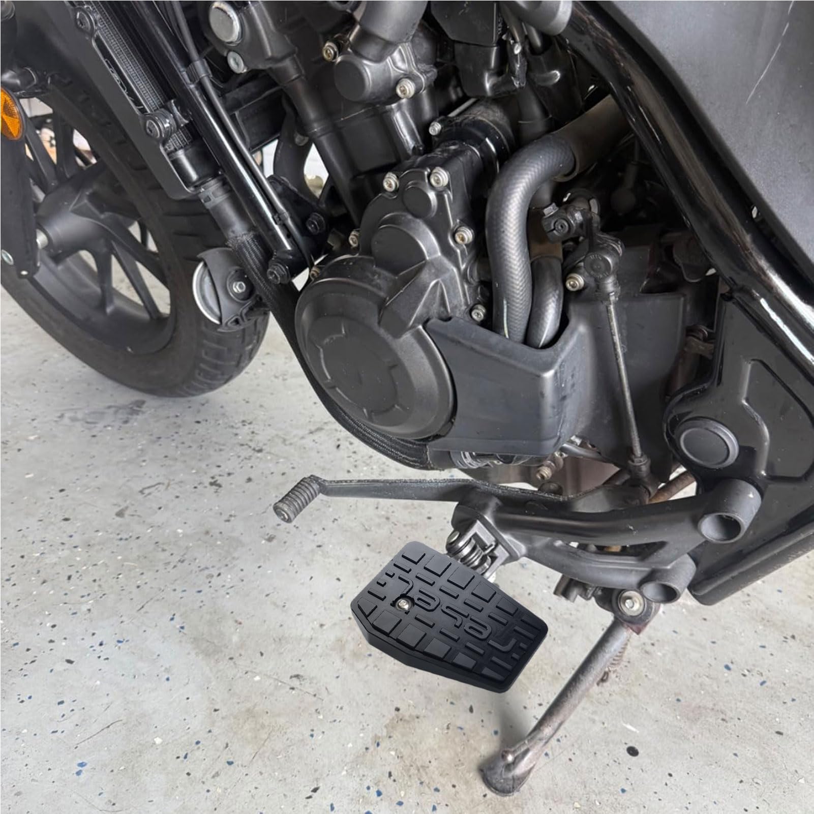 WOOGA Motorrad breite Fußrasten Pedale Rest Fußrasten Dielen Zubehör Für Ho&n&da Rebel 250 Rebel CMX 500 Rebel 300 CMX 250 CMX 500 CMX 300 2017-2025 (Schwarz)