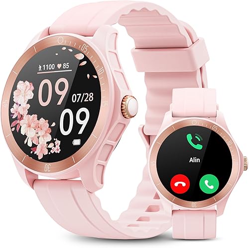 Miniatura 1 de WMK Mini reloj inteligente portátil con Bluetooth para mujeres y hombres