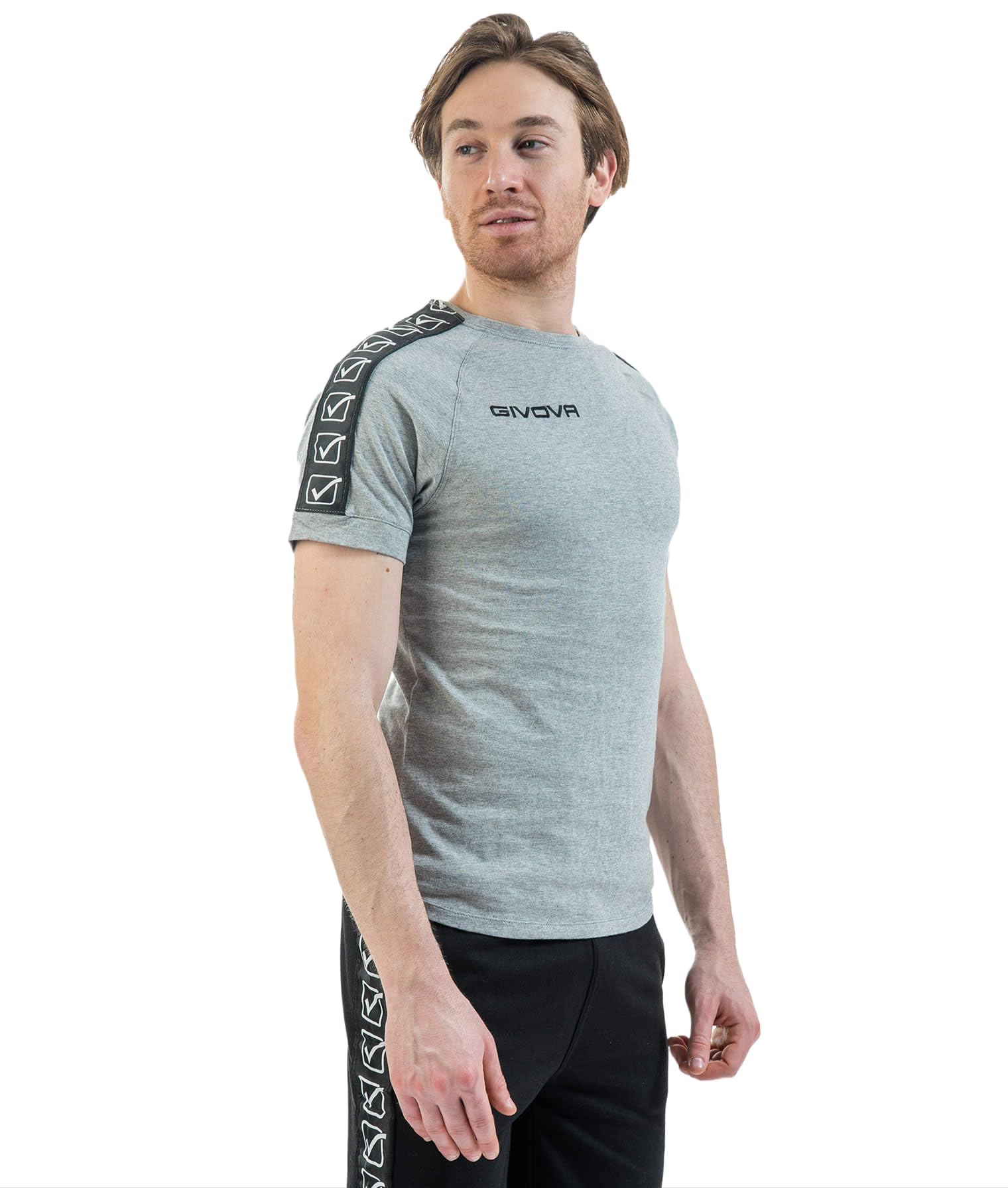 Givova COTTON BAND T-SHIRT LIGHT MELANGE GREY Size M