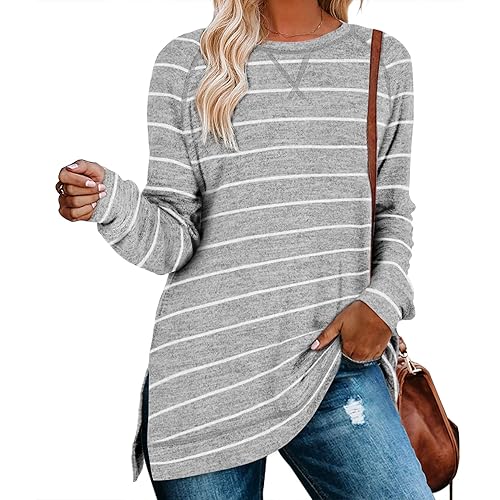 Aokosor Tunic Tops for Women 2025 Long Sleeve Shirts for Leggings Loose Fit Sweaters