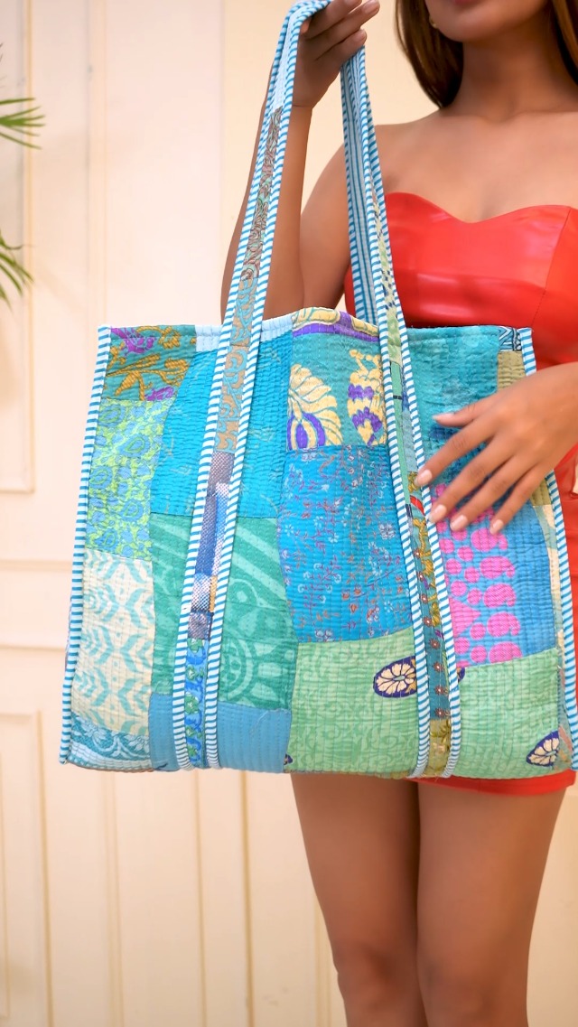 Bolso tote ligero para mujer de Marubhumi, bolso de hombro de algodón para compras, mercado y playa miniatura 7
