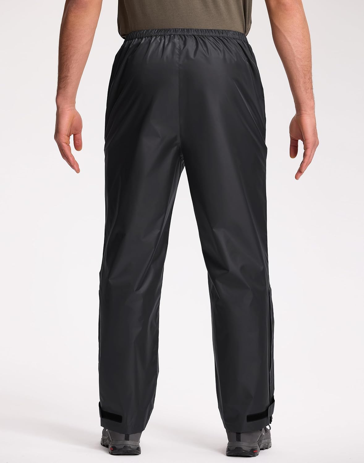 Pioneer Camp Men’s Rain Pants Waterproof Packable Lightweight Windproof Outdoor Pants Hiking Fishing Golf Work Trousers