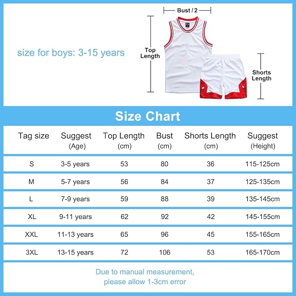 Maillots De Basketball Débardeur actif et ensemble court pour garçons - 5