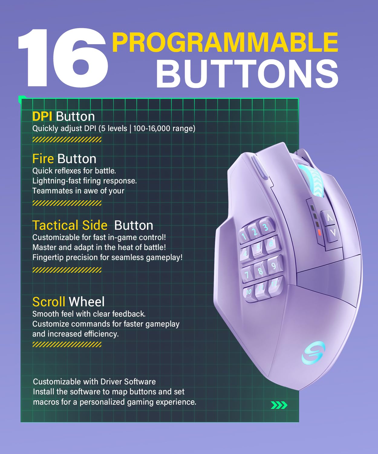 K Da Beat Saber Kda Logitech G600 UtechSmart VENUS Pro RGB MMO - Main Image