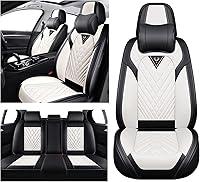 Vista 26 de Fundas de asiento de automóvil para Nissan Murano 2003-2026, juego completo de fundas de asiento de cuero de napa impermeables, protector de asiento