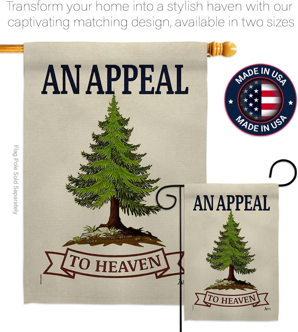 Flag Mailbox Mount Kit Appeal to Heaven Vintage Poster Lawn Gadsden Liberty Pine Tree Tapestry Historical Sign Colonial Banner, Patriotic Decoration Made in USA