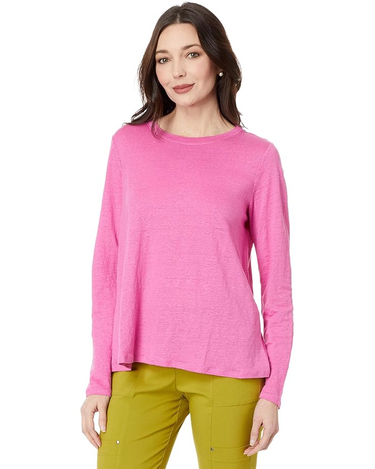 Eileen Fisher Crew Neck Long Sleeve Tee - Main View