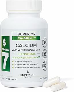 Superior Formulas Alpha-Ketoglutarate (AKG) | Physician Formulated | Cellular Energy & Longevity Support – 550mg