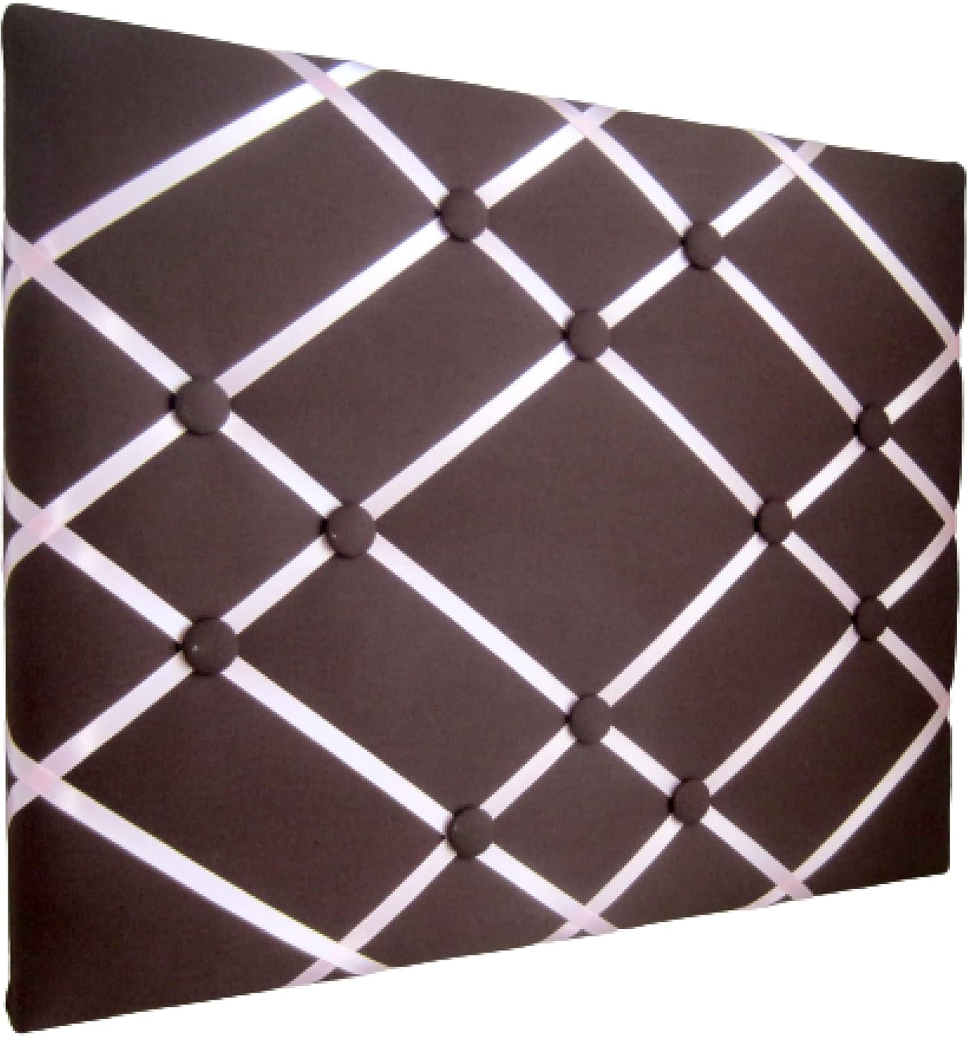 16x20 French Memory Board or Bow Holder Chocolate Brown and Pink