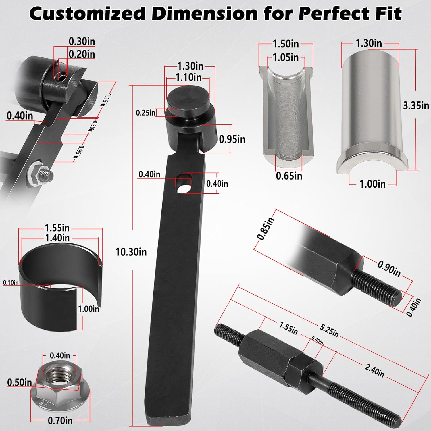 9010 Fuel Injector Remover & Installer Tool Perfectly Fits for Dodge Ram 5.9L 6.7L Cummins Diesel Engines, Similar to Part Number 9010A 9010B