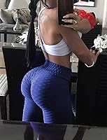 Vista 117 de SEASUM - Pantalones de yoga de cintura alta para mujer, con control de abdomen y realce de glúteos, leggings favorecedores para entrenar y correr