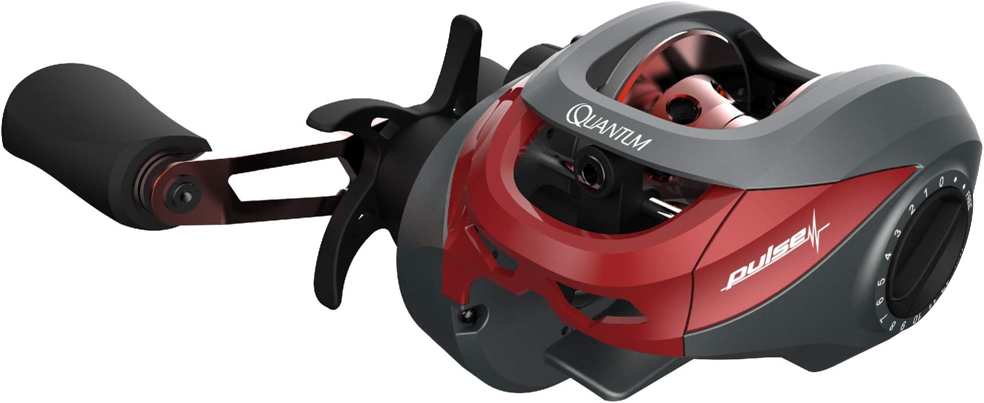 Pulse Baitcast Reel, Continuous Anti-Reverse Fishing Reel with Smooth, Precisely-Aligned Gears