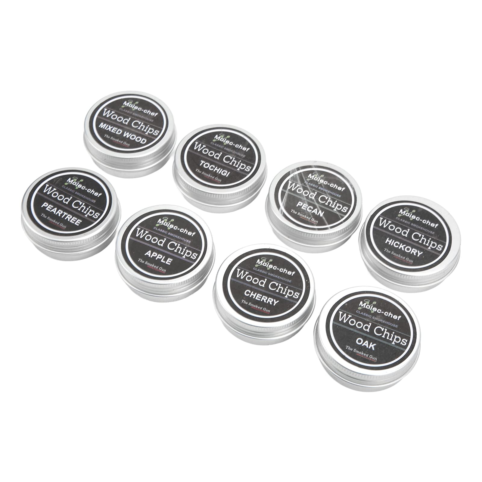8pcs Whisky Whisky Fumar Chip de Fumador Kit Fumador Chips para Bebidas Ahumadas